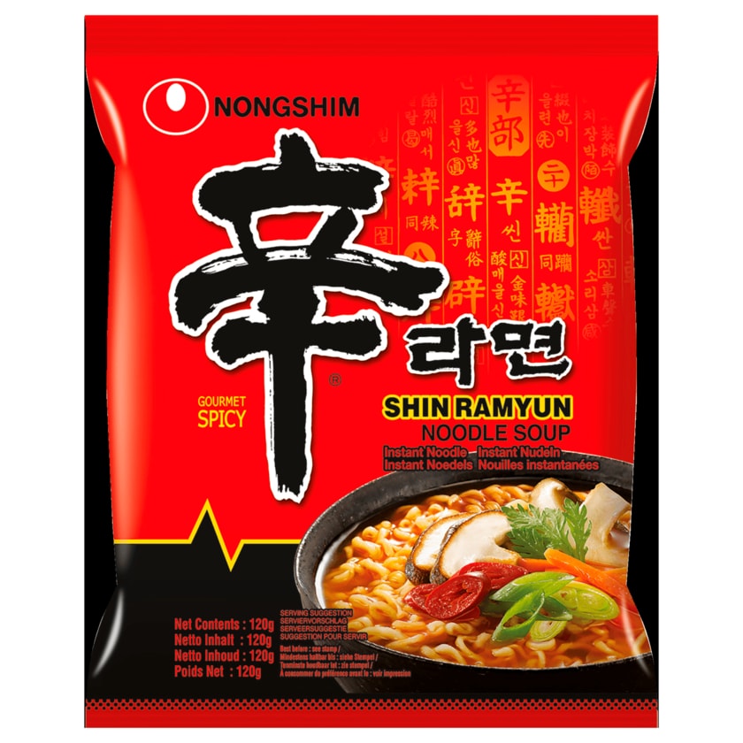 Nongshim Instant Nudelsuppe Spicy 120g